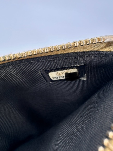 Chanel Gold Crocodile Embossed Calfskin Flat Wallet Pouch - Picture 6 of 6